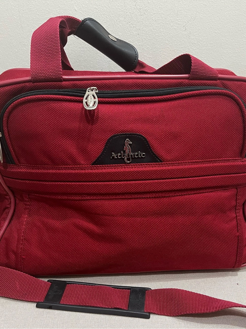 Red Heavy Duty Canvas Travel/Laptop Bag for Men or Women